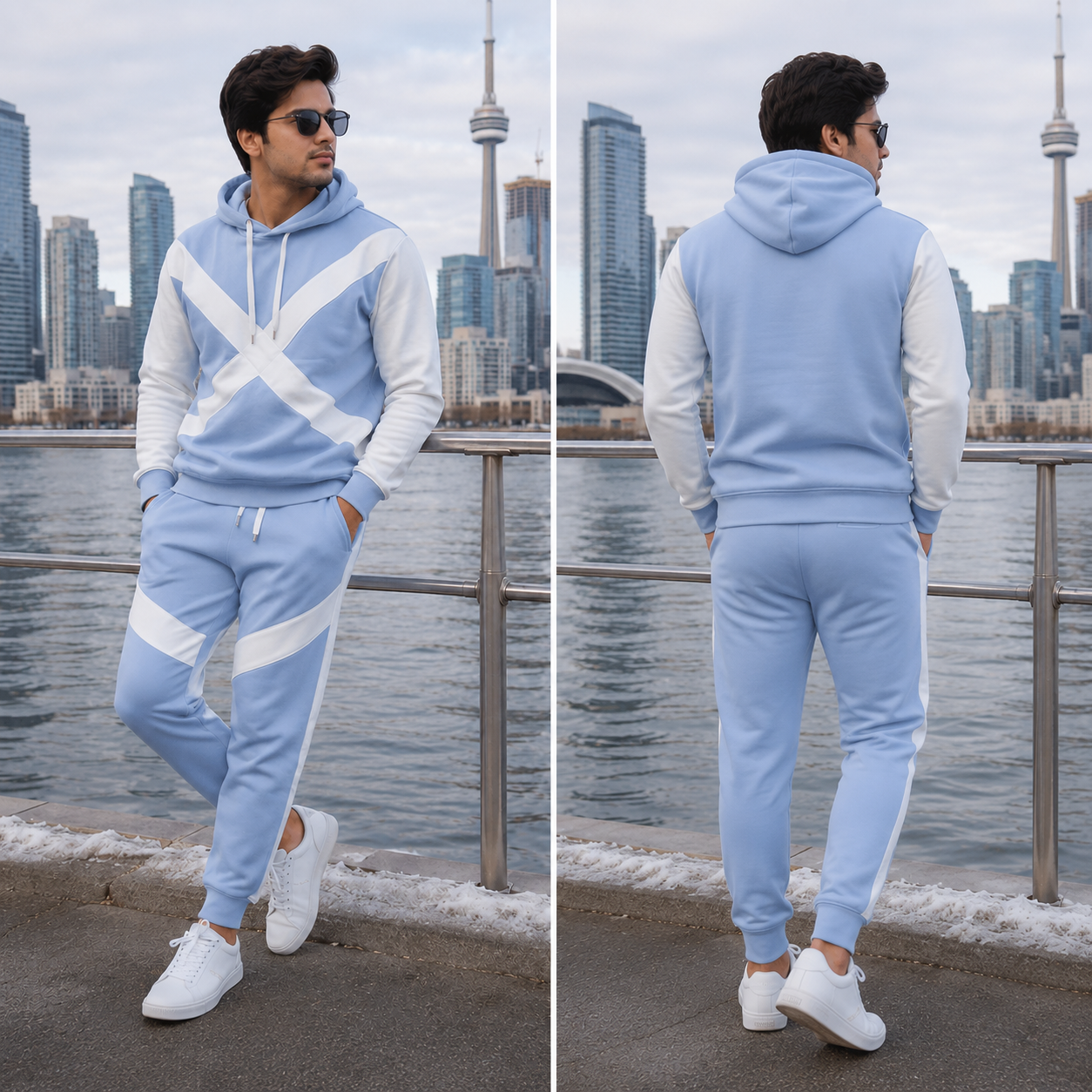 Premium Full Sleeve Men's Hoodie with Trouser Set