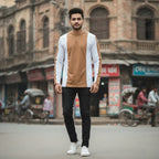 Men’s Casual Long Sleeve Color Block Tee